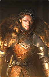 dark haired man clad in leather and plate armor