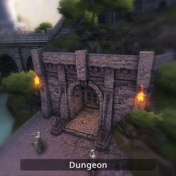 Screenshot of dungeon building.