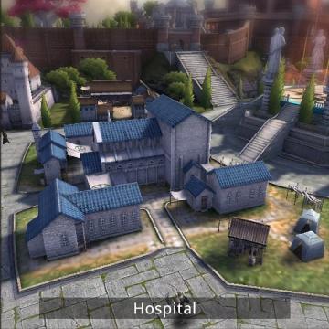 Screenshot of hospital building.